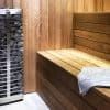HUUM Steel Electric Sauna Heater By Bench