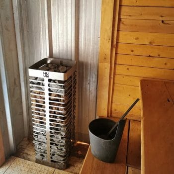 HUUM Steel Electric Sauna Heater In Sauna