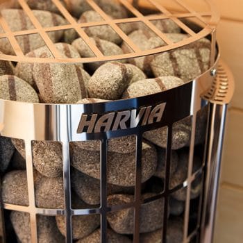 Harvia Cilindro PC Electric Sauna Heater with Built-In Controls Close-up