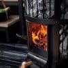 Harvia GreenFlame Series Legend 240 15.9kW Wood Sauna Stove CloseUp