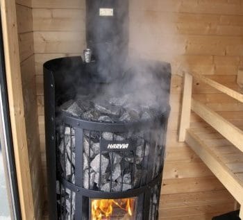 Harvia GreenFlame Series Legend 240 15.9kW Wood Sauna Stove Steam