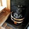 Harvia Legend 300 Duo 23.5kW Wood Burning Sauna Stove & Fireplace Combo WK300LDLUX With Protective Safety Rail
