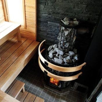 Harvia Legend 300 Duo 23.5kW Wood Burning Sauna Stove & Fireplace Combo WK300LDLUX With Protective Safety Rail
