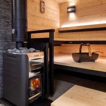 Harvia PRO 26 Pro Series 26kW Wood Sauna Stove In Sauna