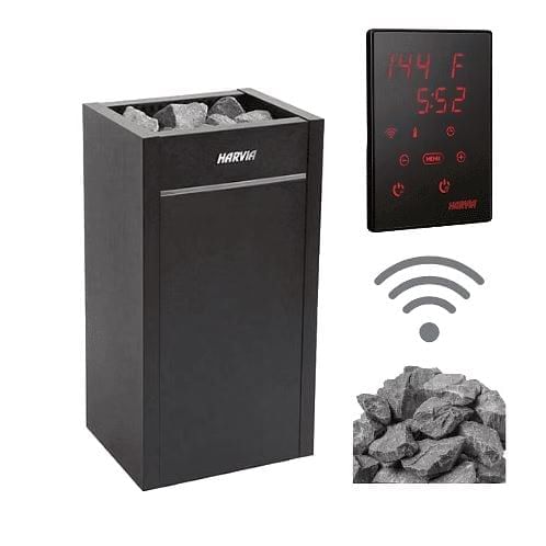 Harvia Virta HL110E 10.5kW Electric Sauna Heater Package - Xenio CX45 + WiFi Control Package