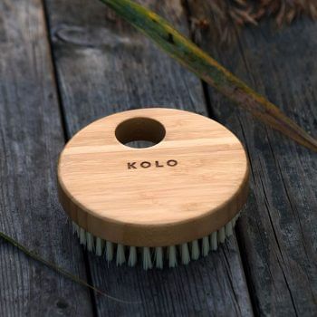 KOLO Sauna Bath Handbrush made of Natural Bamboo with No Handle
