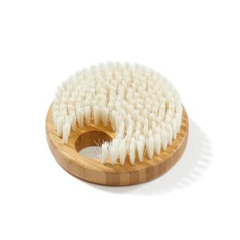 KOLO Sauna Bath Brush, Natural Bamboo, No Handle Upside Down