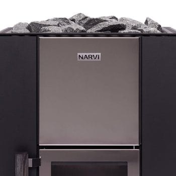 Narvi Kuru wood fired sauna stove front