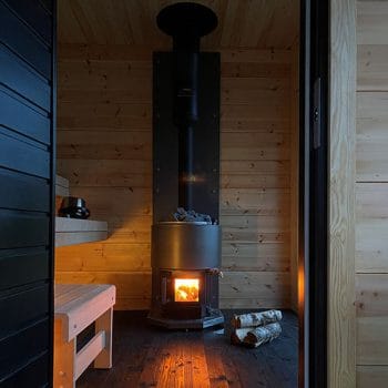 Narvi Luosto VS Wood-Burning Sauna Stove, Watertank, 16kW