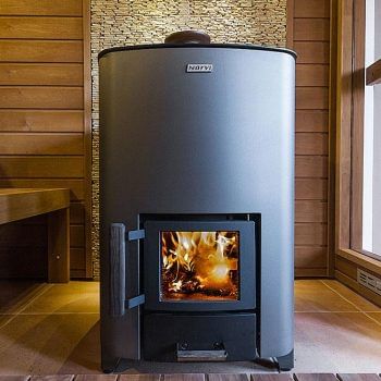 Narvi NC Black Wood-Burning Sauna Stove, Up to 17kW