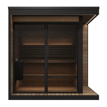 SaunaLife GL6 Outdoor Sauna Kit Front Side