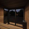 SaunaLife GL6 Outdoor Sauna Kit Interior Glass