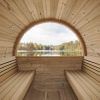 SaunaLife Model E8W 6 Person Sauna Barrel Internal View
