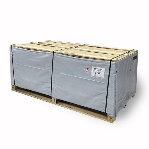 SaunaLife Model EE8G Barrel Sauna shipping box