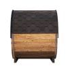 SaunaLife Model EE8G Barrel Sauna side 2 view