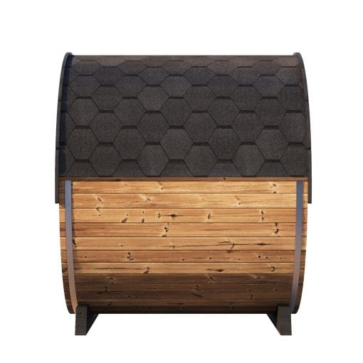 SaunaLife Model EE8G Barrel Sauna side 2 view