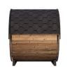 SaunaLife Model EE8G Barrel Sauna side view
