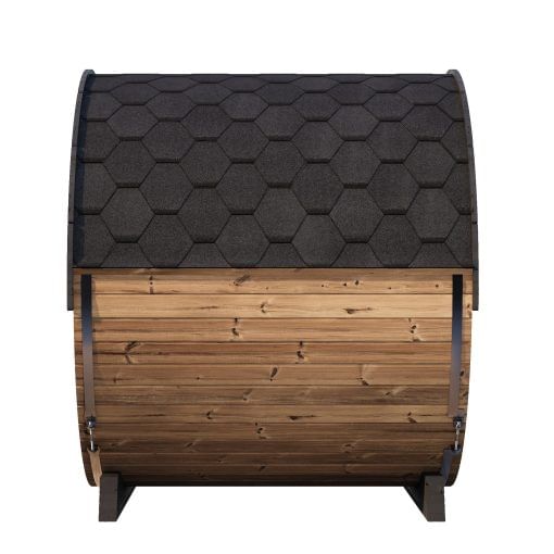 SaunaLife Model EE8G Barrel Sauna side view