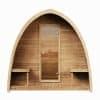 SaunaLife Model G3 4 Person Outdoor Home Sauna Front View