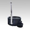 SaunaLife Model S4B Wood-Fired Hot Tub-Black