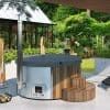 SaunaLife Model S4N Wood-Fired Hot Tub Outside