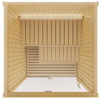 SaunaLife Model X2 Indoor Sauna 2 Person Floor Layout