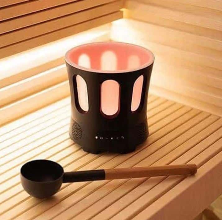 SaunaLife SaunaZone Bucket and Ladle Bluetooth and Lights