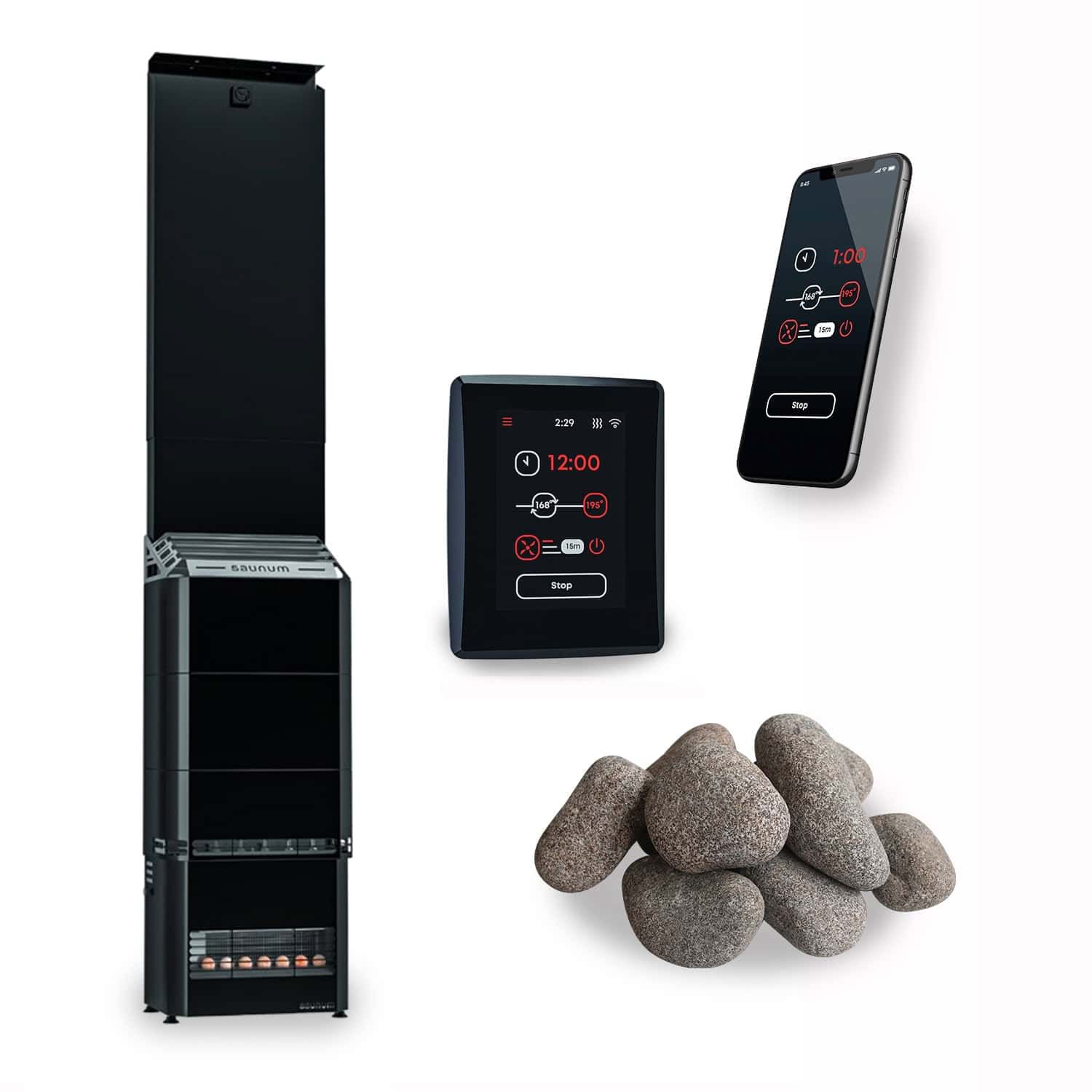 Saunum Air 7 Sauna Heater Package 6.4kW with Climate Equalizer