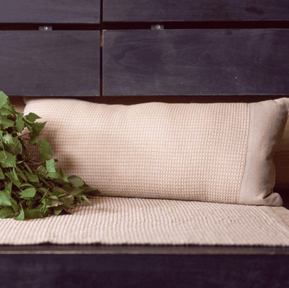 Beige Sauna Pillow and Seat Cover Set - Rento Kenno