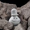 Hukka Decorative Sauna Stone "Reiska" Sauna Elf with Baseball Hat