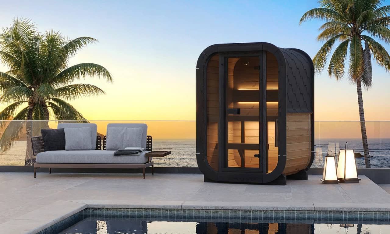 SaunaLife Cl3G cube outdoor sauna