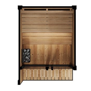 SaunaLife GL4 Outdoor Sauna Kit Floor Plan