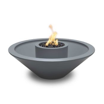 The Outdoor Plus Cazo Fire & Water Bowl - GFRC Concrete  - 360° Spill