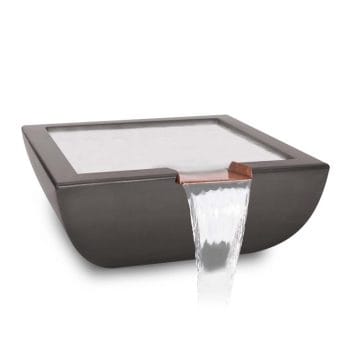 The Outdoor Plus Avalon Concrete Water Bowl Chestnut