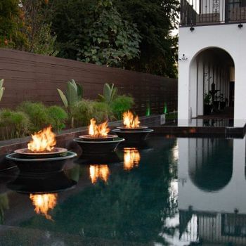 Alternative view of The Outdoor Plus Cazo 360° Water & Fire Bowl - Copper