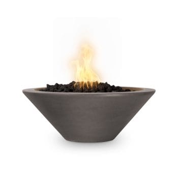 The Outdoor Plus Cazo Fire Bowl - GFRC Concrete Chestnut