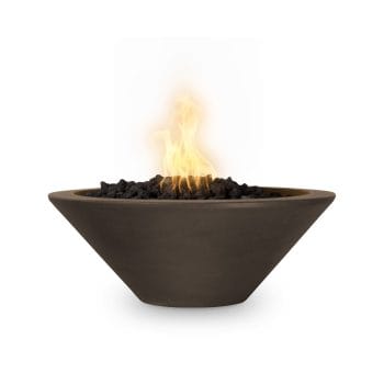 The Outdoor Plus Cazo Fire Bowl - GFRC Concrete Chocolate