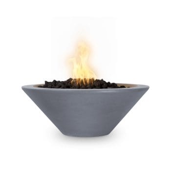 The Outdoor Plus Cazo Fire Bowl - GFRC Concrete Gray