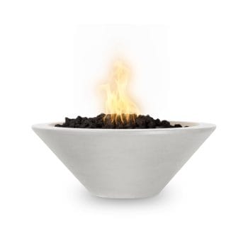 The Outdoor Plus Cazo Fire Bowl - GFRC Concrete Limestone