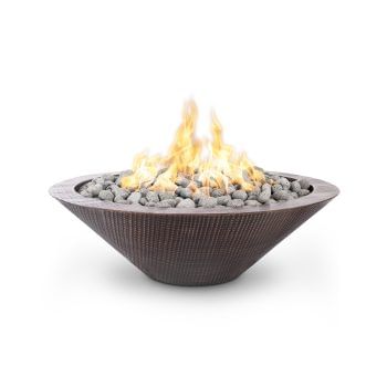 The Outdoor Plus Cazo Fire Pit - Narrow Ledge - Copper