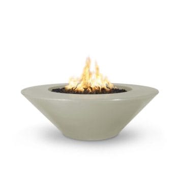 The Outdoor Plus Cazo Fire Pit - Wide Ledge - GFRC Concrete Ash