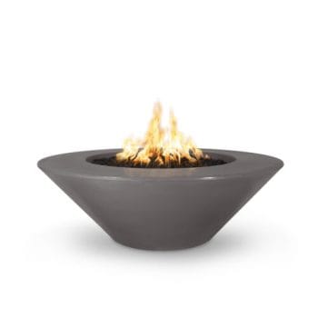 The Outdoor Plus Cazo Fire Pit - Wide Ledge - GFRC Concrete Chestnut