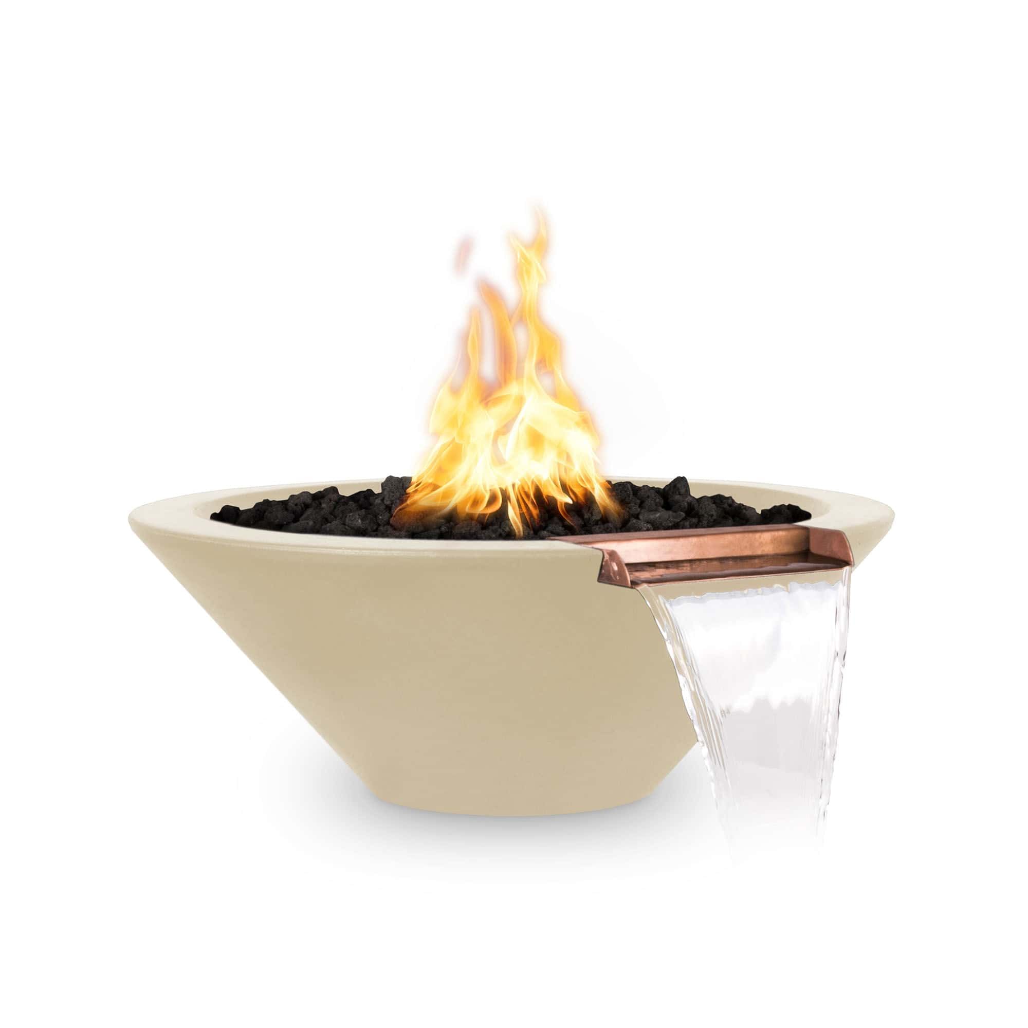 The Outdoor Plus Cazo Fire & Water Bowl - GFRC Concrete