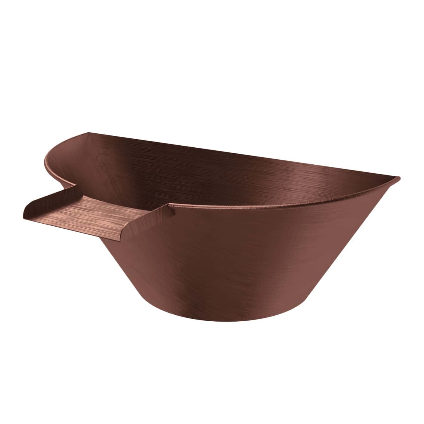 The Outdoor Plus Cazo Water Bowl - Wall Mounted - Hammered Copper