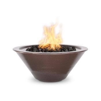 The Outdoor Plus Cazo Fire Bowl - Powder Coated Copper Vein