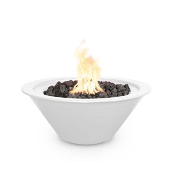 The Outdoor Plus Cazo Fire Bowl - Powder Coated White