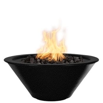 The Outdoor Plus Cazo Fire Bowl - Powder Coated Black Gloss