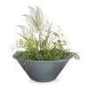 Cazo Powder Coated Steel Planter Bowl Gray
