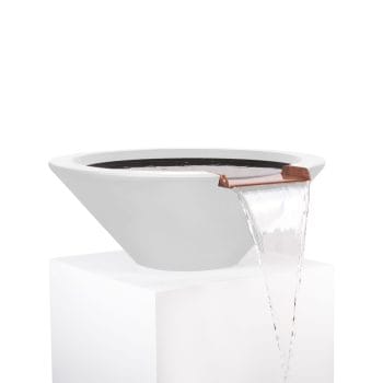 The Outdoor Plus Cazo Water Bowl - GFRC Concrete Limestone