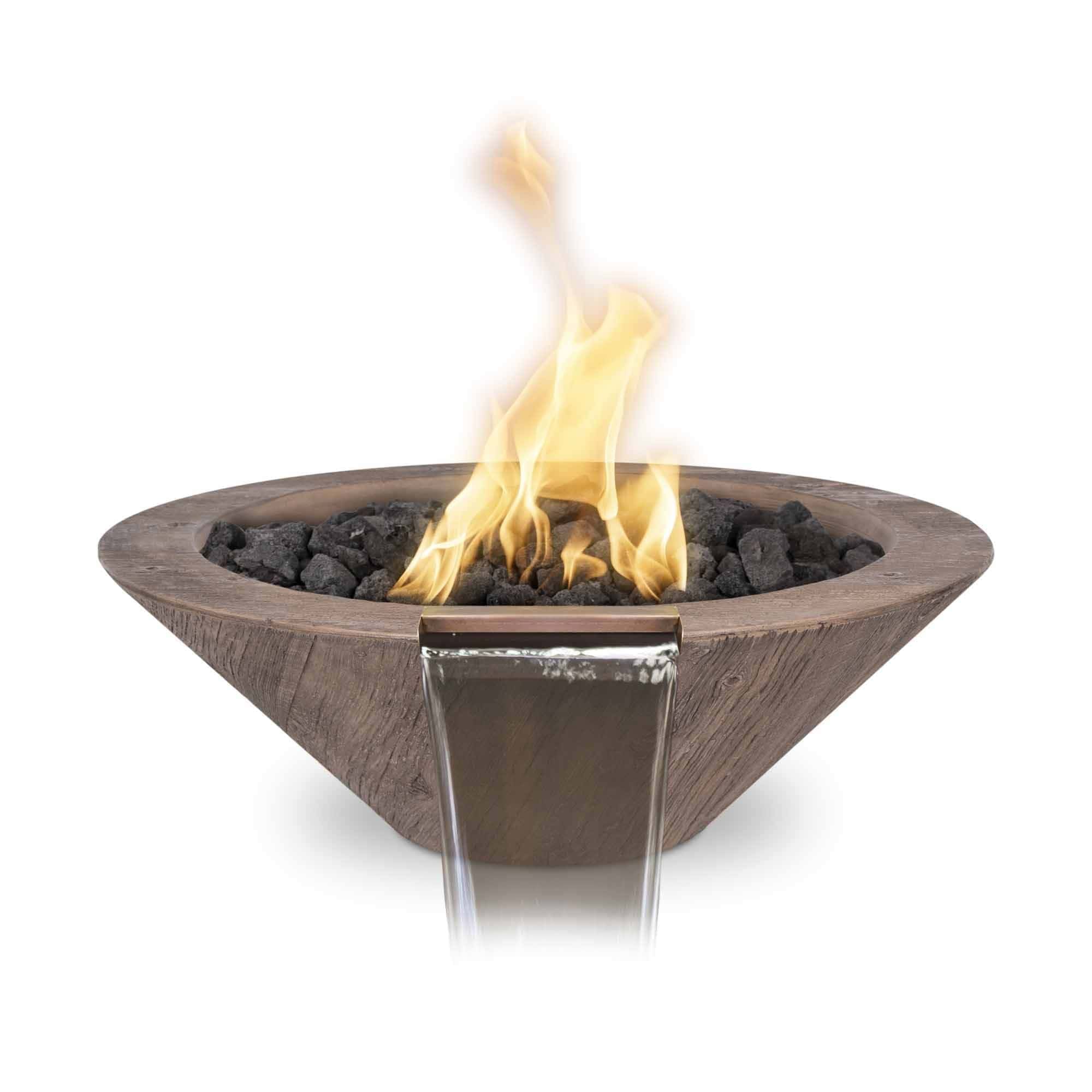 The Outdoor Plus Cazo Fire and Water Bowl - Wood Grain - Image 2
